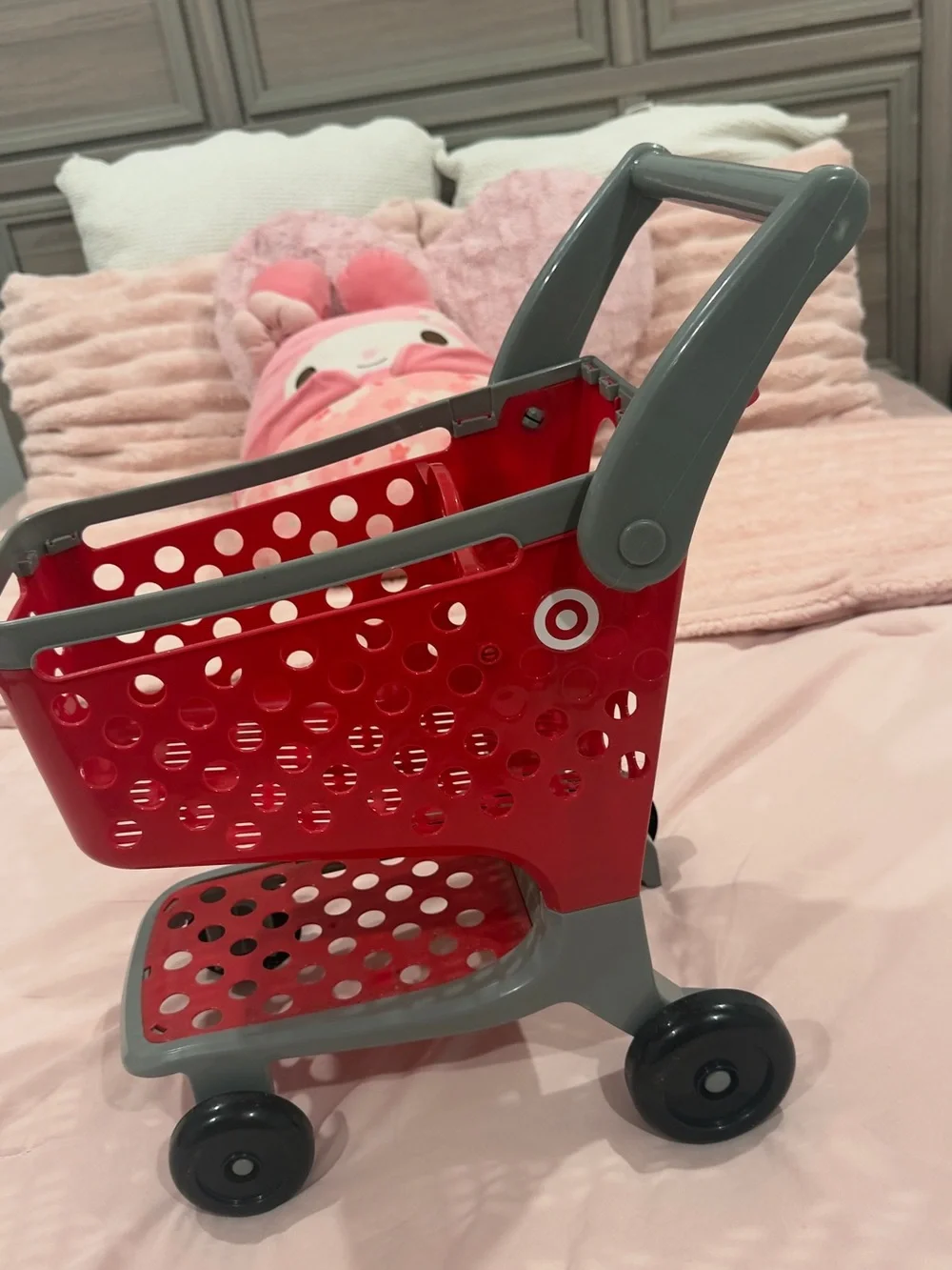 Target Red and Gray Kids Shopping Cart Toy